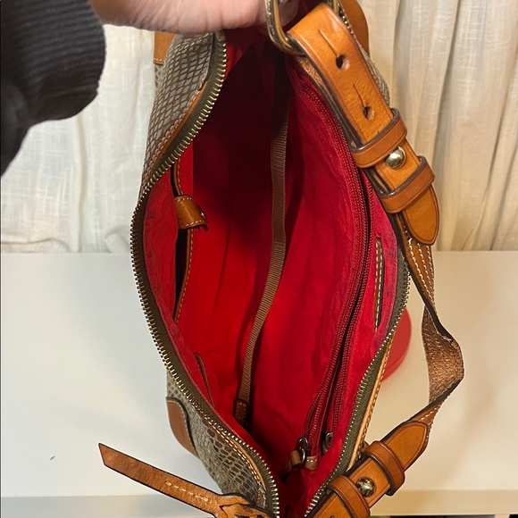 Dooney & Bourke Erica Snakeskin-embossed Leather Hobo Shoulder Bag - Picture 7 of 8